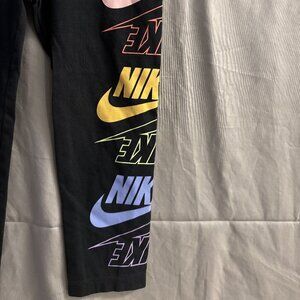 Nike Girls Futura Stack Black Leggings Size 4T